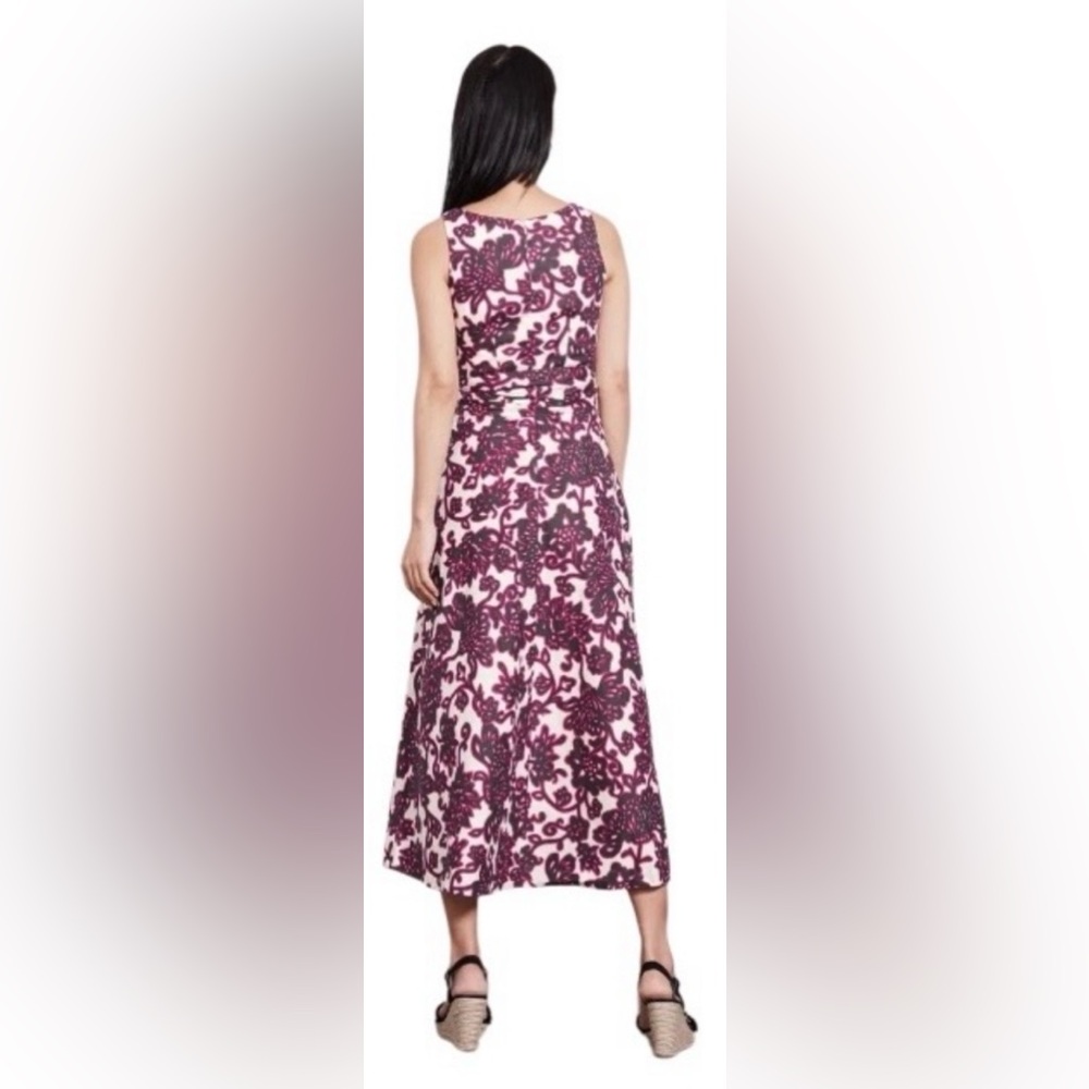 🔥 BODEN! “RIVIERA” MIDI-DRESS!! STUNNING PATTERN! LINEN COTTON BLEND! - Picture 2 of 16